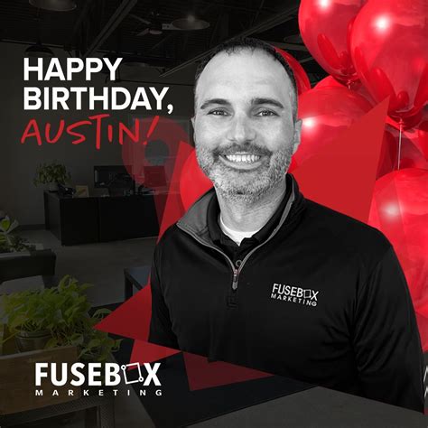 🎉 Happy Birthday to Austin, the mastermind behind Fusebox Marketing! 🎉 Thanks for keeping us on ...