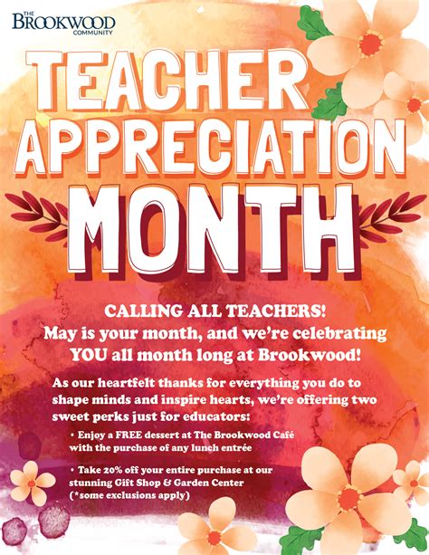 Teacher Appreciation Month at Brookwood - The Brookwood Community