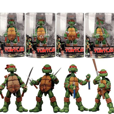 GSMD Teenage Mutant Ninja Turtles Action Figures Set - 4 PCS TMNT Toys ...