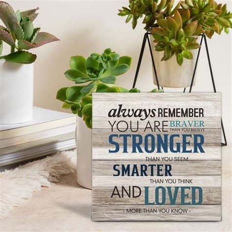 Elastic Adjustable Bowtie "Always Remember You Are Braver" Wooden Desk ...