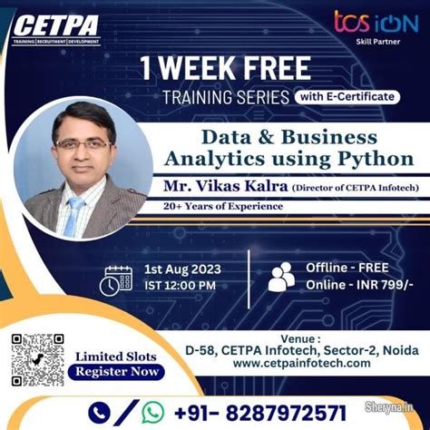 Master Data & Business Analytics using Python from CETPA! | Education ...