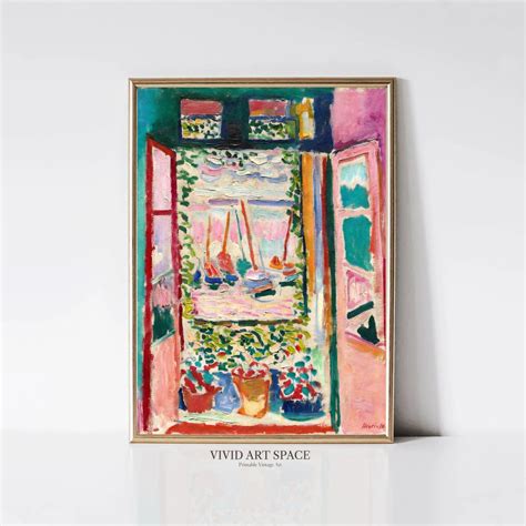 Henri Matisse Open Window | Fauvism Painting | Modern Colorful Poster ...