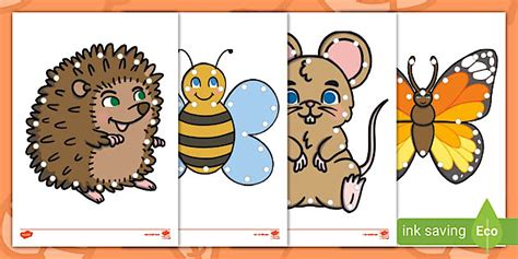 Hibernating Animals Lacing Cards
