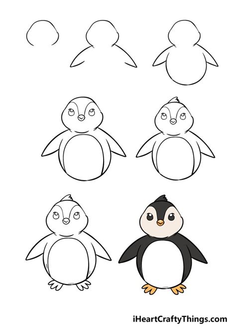 Image result for Step by Step Drawing Penguin