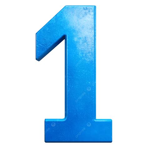 Blue 3d Number 1 Clipart, Blue Number One, 3d Blue Numbers, Blue Number ...