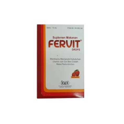 Fervit Straw Drop 15ml - Alodokter Shop