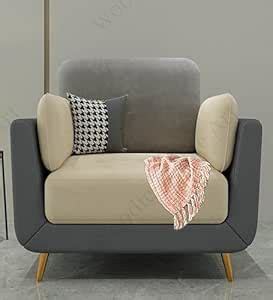 Sixpine Luxurious 1-Seater Sofa with Premium Velvet Finish - Dual Color ...