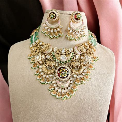 Rajwadi Necklace Set - MIARAA