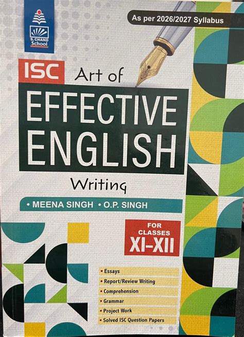 S Chand ISC Art of Effective English Writing for classes 11-12. Latest ...