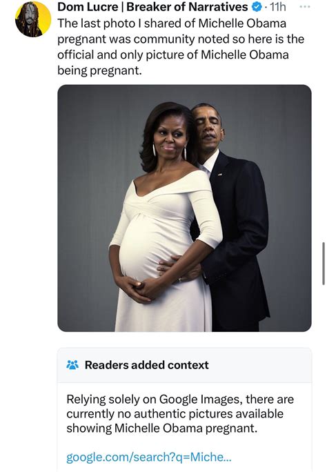 Why is there not a single photo of Michelle Obama pregnant? : r ...