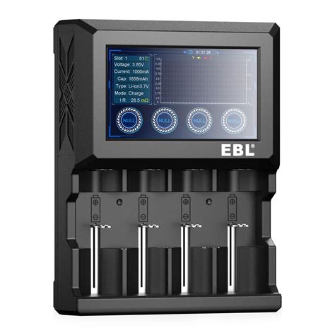 Buy EBL Universal Battery Charger with LCD Touching Screen, Discharge ...