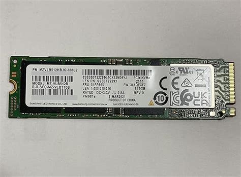 Samsung 512GB PM981a M.2 2280 PCIe SSD