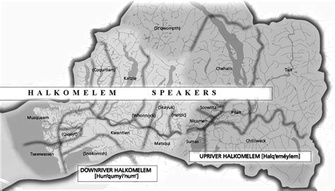 Halkomelem Language Map 的图像结果