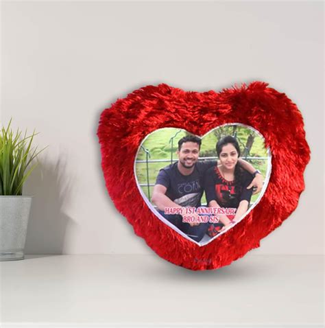 PERSONALIZED HEART PHOTO CUSHION | LOVE CRAFT GIFTS - love craft gift