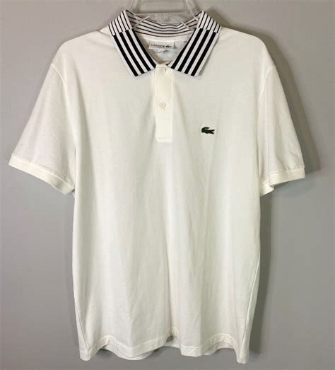 Mens lacoste polo white top
