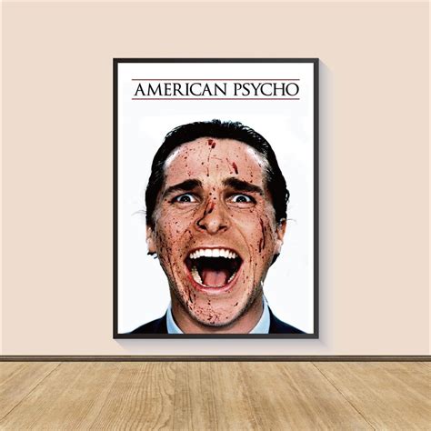 American Psycho Movie Poster Print, Canvas Wall Art, Room Decor, Movie ...