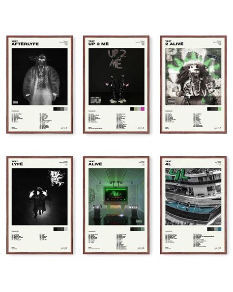 Enimoud Yeat Poster Music Album Cover Posters for Room Aesthetic Print ...