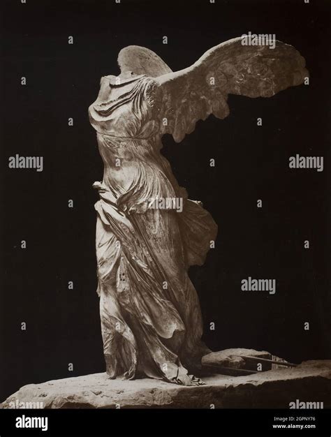 Winged Victory of Samothrace (Victoire de Samothrace), 1860s. [Marble ...