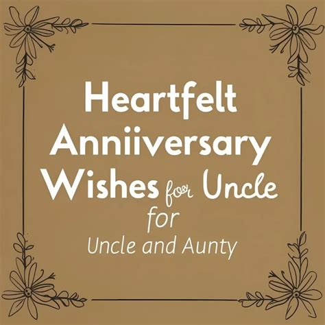 Anniversary Wish for Uncle Aunty: Heartfelt & Fun Messages to Make ...
