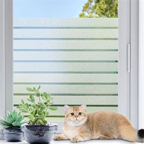 Amazon.com: Donox Window Privacy Film UV Protection Static Window Film ...
