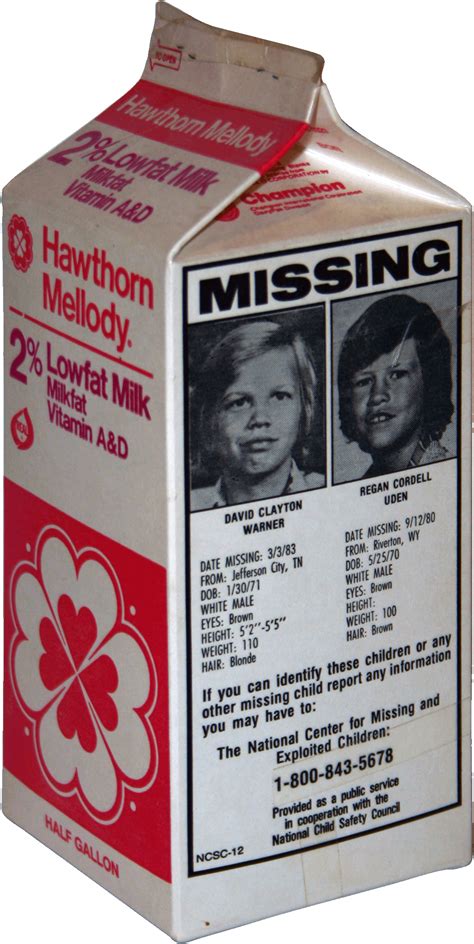 Lost Milk Carton The Research Behind Our Story Lily Ann Fouts