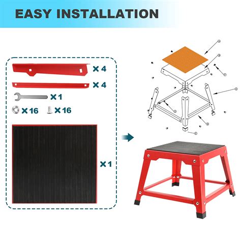 ACTIVE GIFT 12/18/24/30 Inch Plyometric Platform Boxes Fitness Steel ...