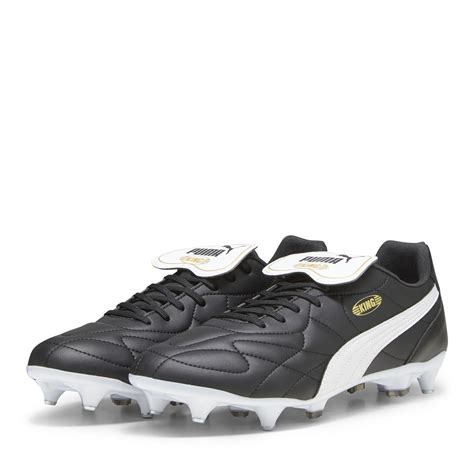 Puma | Men's KING TOP Soft Ground Football Boots | Black/White ...