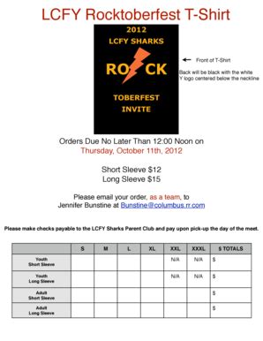 Fillable Online Rocktoberfest 2012 Order Form - TeamUnify Fax Email ...