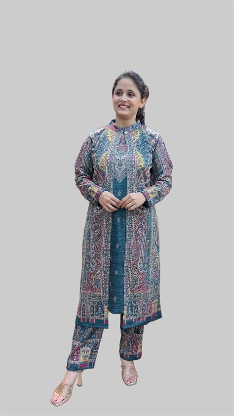 Karachi wool shrug suit (767) – gagandeep collection