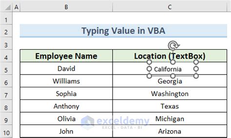 Image result for Excel Text Box VBA Functions