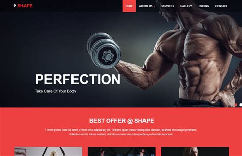 36+ Best Free Gym Fitness Website Templates 2020 - WebThemez