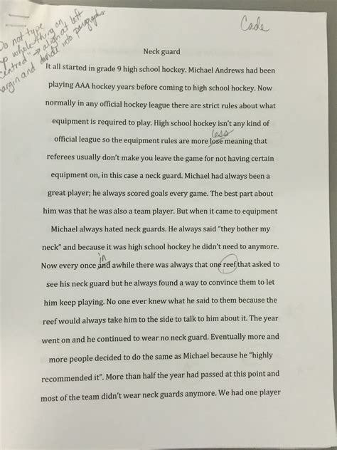 Creative Writing Text Example 的图像结果