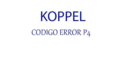 Image result for Error Code P4 Classic
