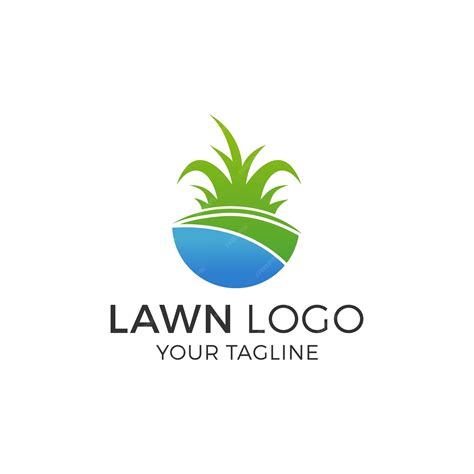 Lawn logo design vector illustration | Premium Vector
