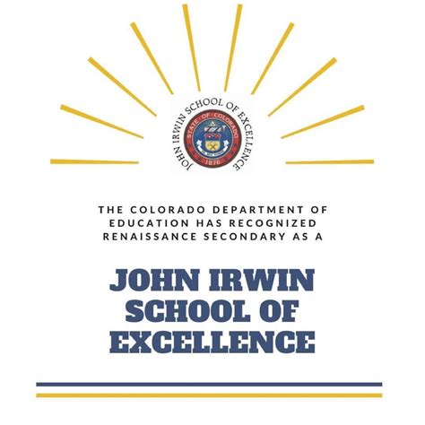 Renaissance Secondary School has been named a John Irwin School of ...