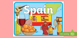 A4 Size Spanish Flag - Spain Flag Display Poster - Twinkl