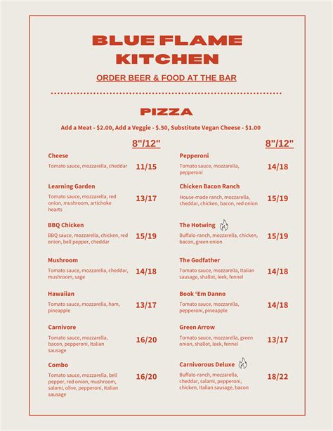 Blue Flame Pizza July - Blue Note Brewing Company