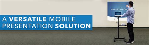 Alzarsi Projector & Laptop Height Adjustable Trolley Mobile Projection ...