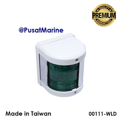 Lampu Navigasi Hijau Starboard Light LED 00111 - Pusat Marine