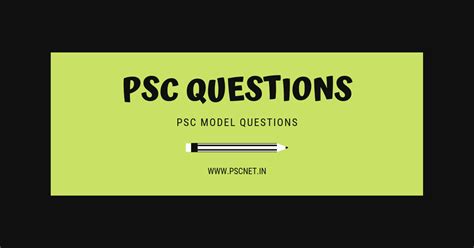 Image result for PSC Model Questions