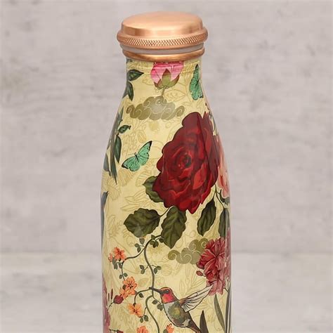 Buy India Circus Bird Land Printed Copper Water Bottle - 950 ml from ...
