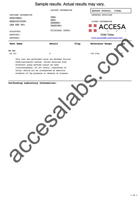 Cancer Test - Cancer Blood Test Near You | Accesa Labs