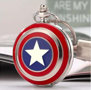 Anime Land Captain America Clock Keychain | Superhero Keyring For Boys ...