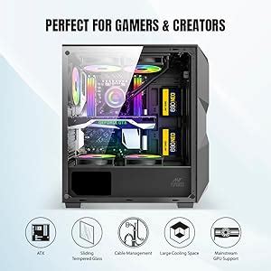 Amazon.in: Buy Ant Esports ICE-300 Mesh Mid- Tower Computer Case ...