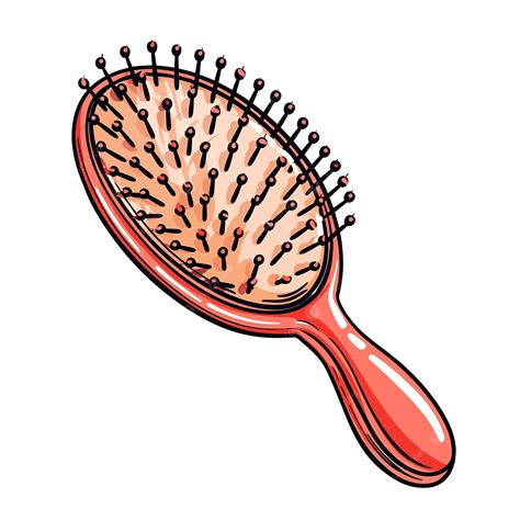 Care Hair Brush Cartoon, Care, Hair, Brush PNG Transparent Image and ...