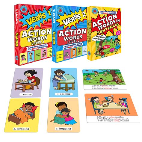 Buy Flashcards and Resources for Teaching Language (Early Action Words ...