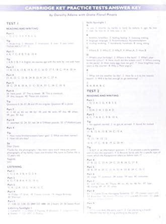 Buy CAMB KET PRAC TEST ANSWER KEY Book Online at Low Prices in India ...