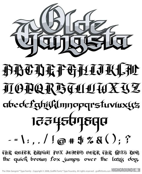 Graffiti Gang Letters