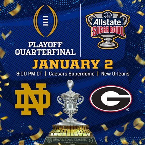 Sugar Bowl Logo 2025 Sugar Bowl Postponed For 24 Hours Following