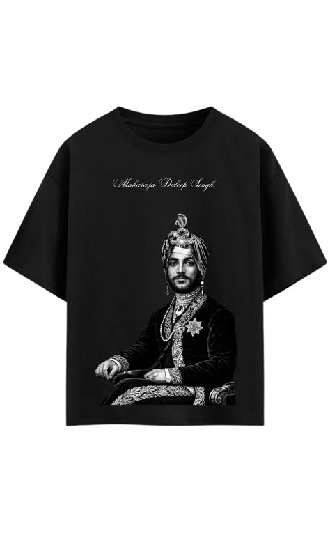 Maharaja Duleep Singh Oversized French Terry T-Shirt – 240 GSM – Throne ...